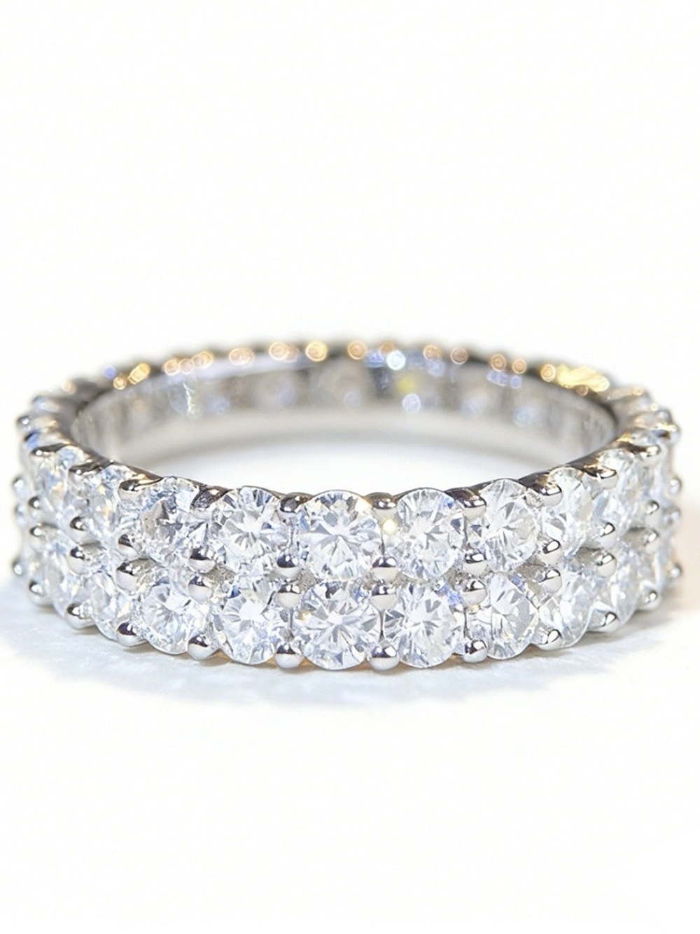 925 Sterling Silver Moissanite Ring